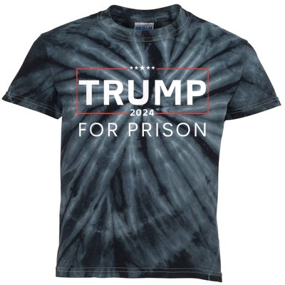 Trump For Prison 2024 Kids Tie-Dye T-Shirt