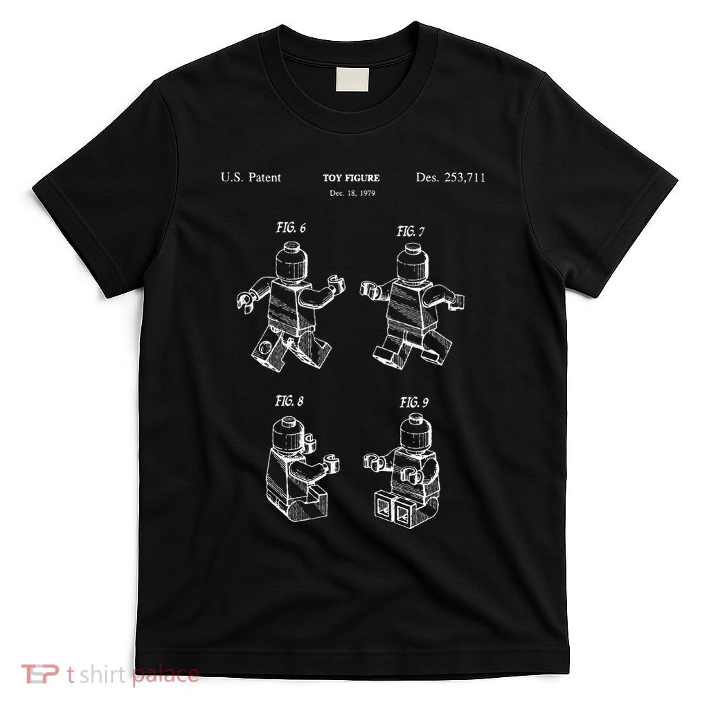 Toy Figurine Patent Master Builder Building Brick T-Shirt
