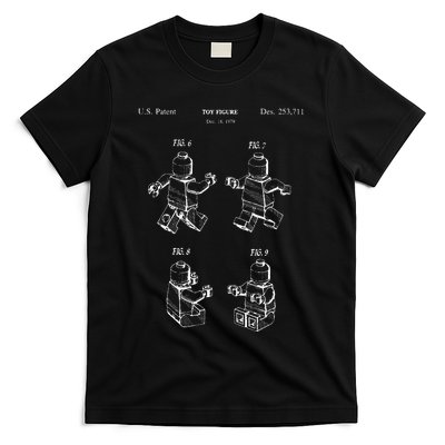 Toy Figurine Patent Master Builder Building Brick T-Shirt