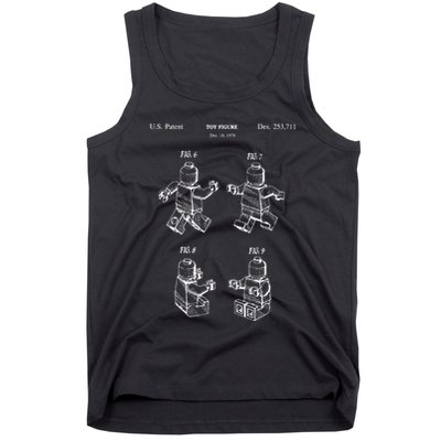 Toy Figurine Patent Master Builder Building Brick Tank Top