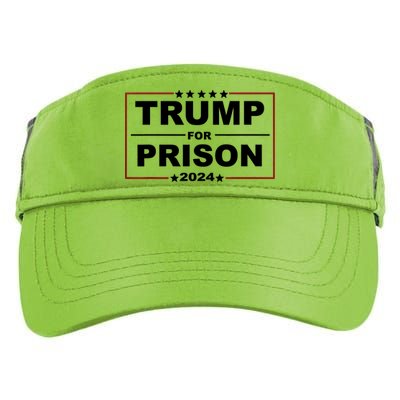 Trump For Prison 2024 Support Trump 4th Of July Adult Drive Performance Visor