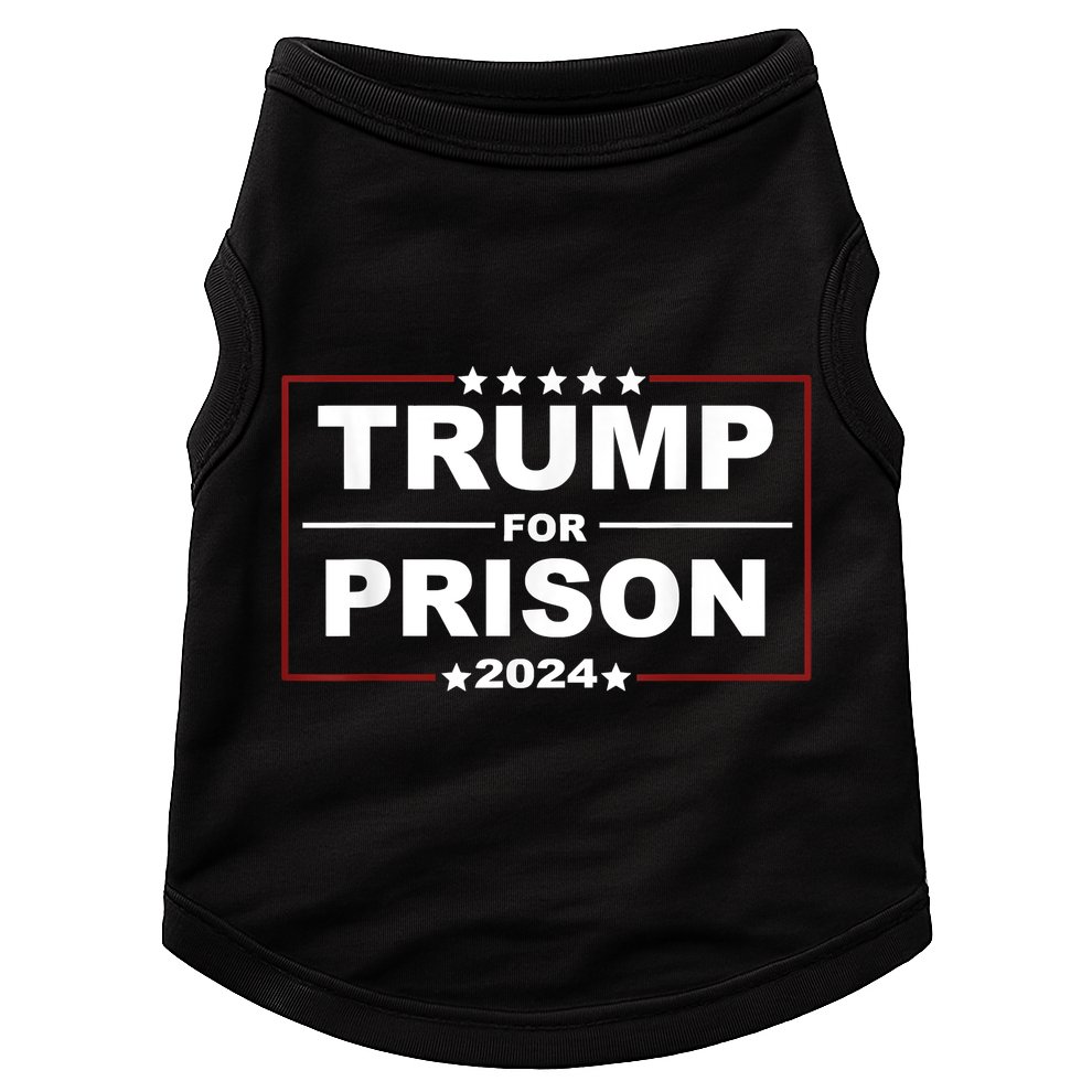 Trump For Prison 2024 Support Trump 4th Of July Doggie Tank