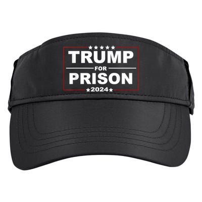 Trump For Prison 2024 Support Trump 4th Of July Adult Drive Performance Visor