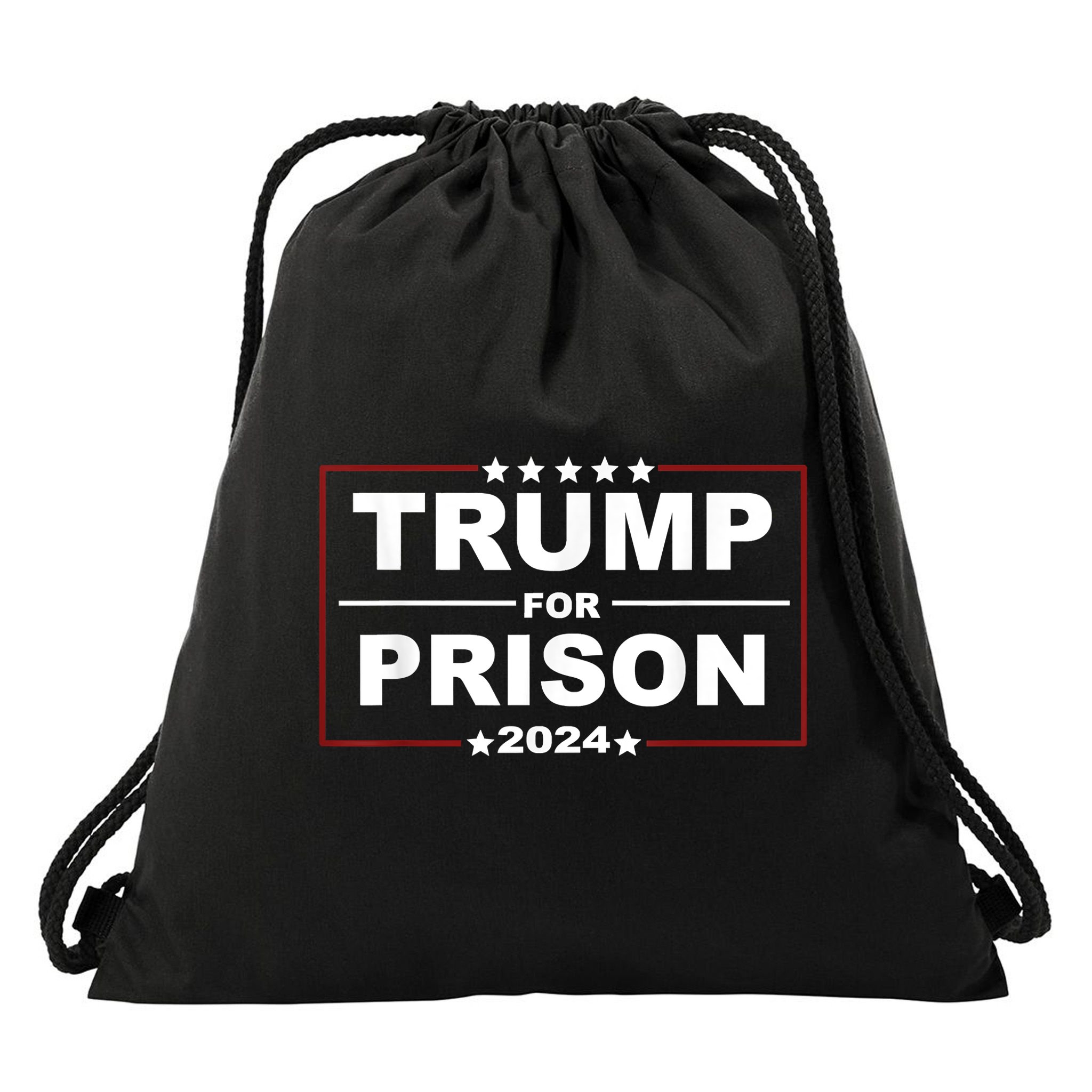 Trump For Prison 2024 Support Trump 4th Of July Drawstring Bag