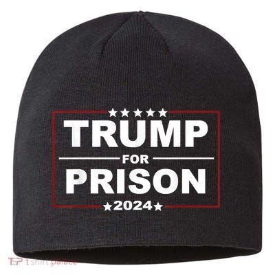 Trump For Prison 2024 Support Trump 4th Of July Sustainable Beanie