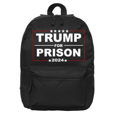 Trump For Prison 2024 Support Trump 4th Of July 16 in Basic Backpack