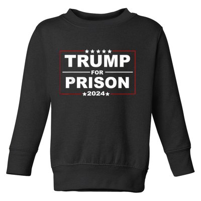 Trump For Prison 2024 Support Trump 4th Of July Toddler Sweatshirt