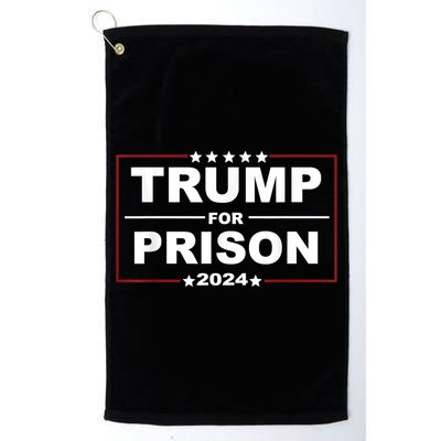 Trump For Prison 2024 Support Trump 4th Of July Golf Towel