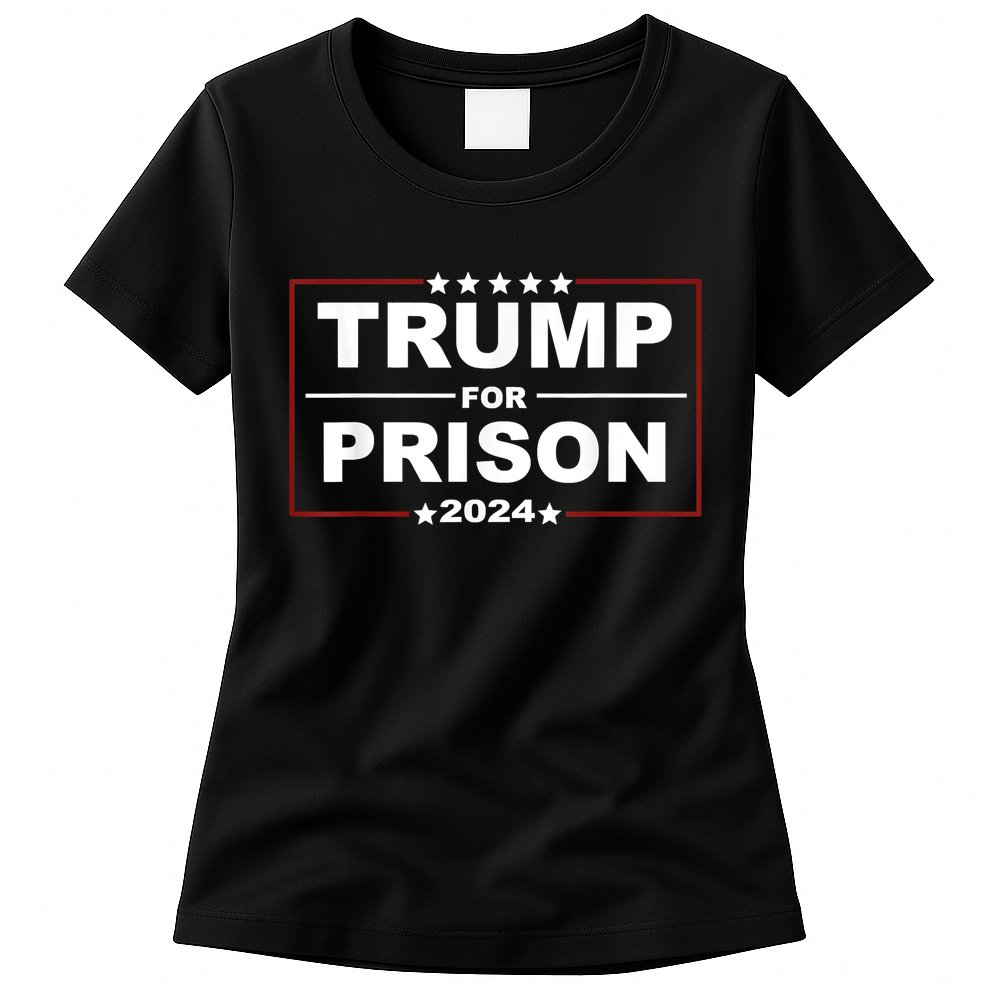 Trump For Prison 2024 Support Trump 4th Of July Womens T-Shirt