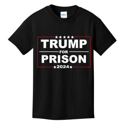 Trump For Prison 2024 Support Trump 4th Of July Kids T-Shirt