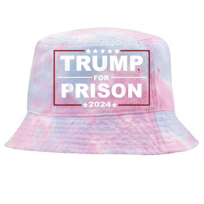 Trump For Prison 2024 Support Trump 4th Of July Tie-Dyed Bucket Hat