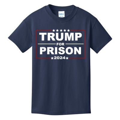 Trump For Prison 2024 Support Trump 4th Of July Kids T-Shirt