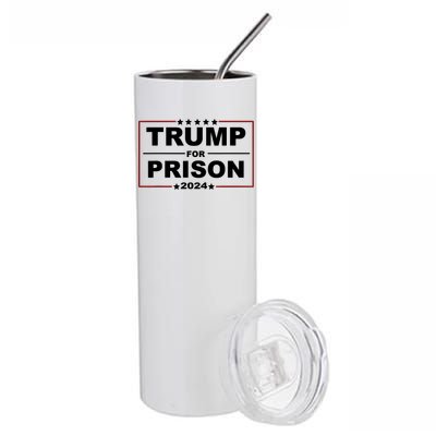 Trump For Prison 2024 Support Trump 4th Of July Stainless Steel Tumbler