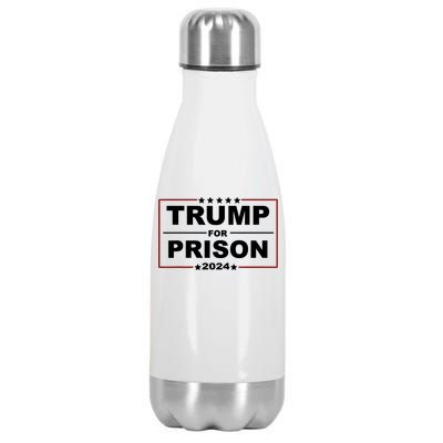 Trump For Prison 2024 Support Trump 4th Of July Stainless Steel Insulated Water Bottle