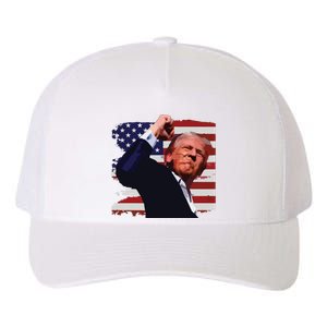 Trump Fist Pump Shot A Trump 2024 Trump For President Yupoong Adult 5-Panel Trucker Hat