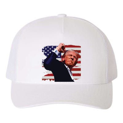 Trump Fist Pump Shot A Trump 2024 Trump For President Yupoong Adult 5-Panel Trucker Hat