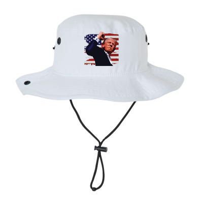 Trump Fist Pump Shot A Trump 2024 Trump For President Legacy Cool Fit Booney Bucket Hat