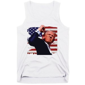 Trump Fist Pump Shot A Trump 2024 Trump For President Tank Top