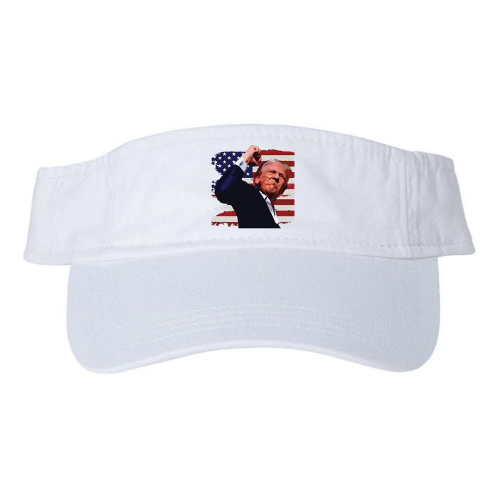 Trump Fist Pump Shot A Trump 2024 Trump For President Valucap Bio-Washed Visor