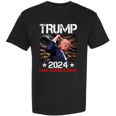 Trump Fist Pump Shot At Trump 2024 Trump Survives Rally Garment-Dyed Heavyweight T-Shirt