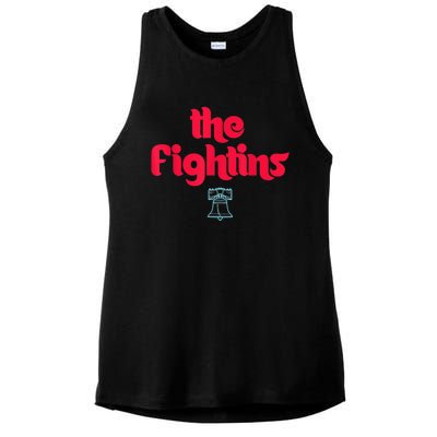 The Fightins Philly Philadelphia Baseball s Ladies PosiCharge Tri-Blend Wicking Tank