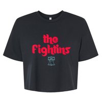 The Fightins Philly Philadelphia Baseball s Bella+Canvas Jersey Crop Tee