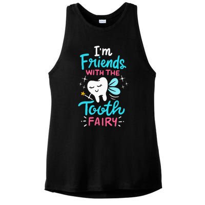 Tooth Fairy Pediatric Dentist Dental Assistant Hygienist Ladies PosiCharge Tri-Blend Wicking Tank