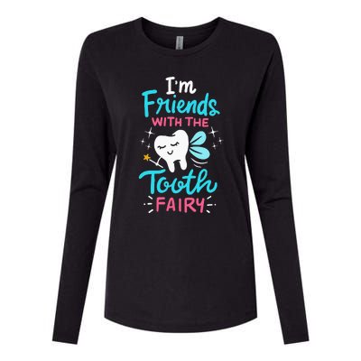 Tooth Fairy Pediatric Dentist Dental Assistant Hygienist Womens Cotton Relaxed Long Sleeve T-Shirt