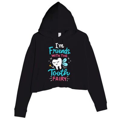 Tooth Fairy Pediatric Dentist Dental Assistant Hygienist Crop Fleece Hoodie