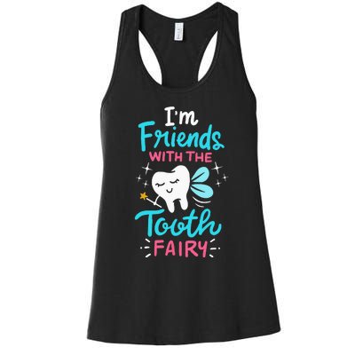 Tooth Fairy Pediatric Dentist Dental Assistant Hygienist Women's Racerback Tank