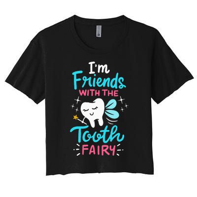 Tooth Fairy Pediatric Dentist Dental Assistant Hygienist Women's Crop Top Tee