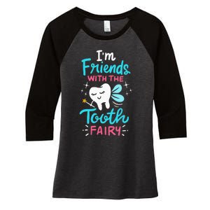 Tooth Fairy Pediatric Dentist Dental Assistant Hygienist Women's Tri-Blend 3/4-Sleeve Raglan Shirt