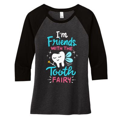 Tooth Fairy Pediatric Dentist Dental Assistant Hygienist Women's Tri-Blend 3/4-Sleeve Raglan Shirt