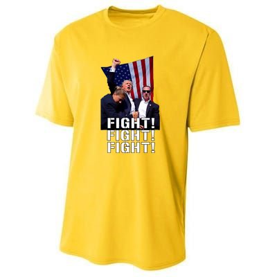 Trump Fist Pumped Fight Pray For Trump America Youth Performance Sprint T-Shirt