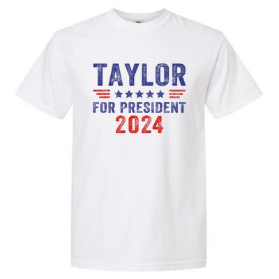 Taylor For President 2024 Garment-Dyed Heavyweight T-Shirt