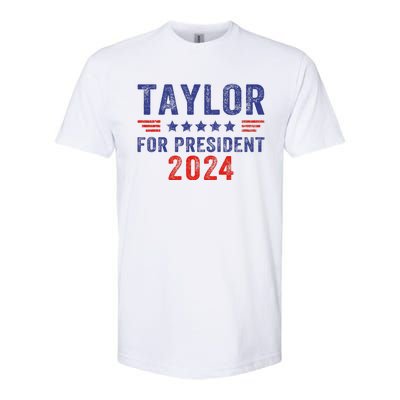 Taylor For President 2024 Softstyle® CVC T-Shirt