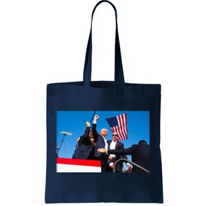 Trump Fist Pump Assassination Attempt Picture 2024 Tote Bag