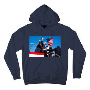 Trump Fist Pump Assassination Attempt Picture 2024 Tall Hoodie