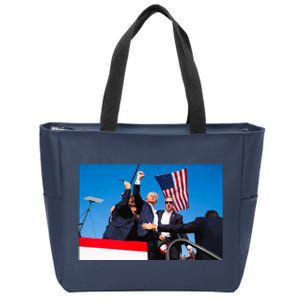 Trump Fist Pump Assassination Attempt Picture 2024 Zip Tote Bag