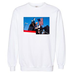 Trump Fist Pump Assassination Attempt Picture 2024 Garment-Dyed Sweatshirt