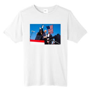 Trump Fist Pump Assassination Attempt Picture 2024 Tall Fusion ChromaSoft Performance T-Shirt