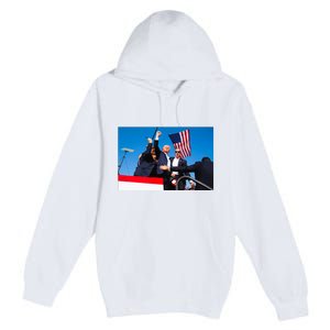 Trump Fist Pump Assassination Attempt Picture 2024 Premium Pullover Hoodie