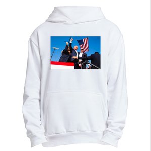 Trump Fist Pump Assassination Attempt Picture 2024 Urban Pullover Hoodie