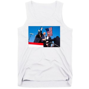 Trump Fist Pump Assassination Attempt Picture 2024 Tank Top