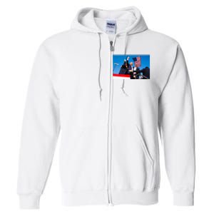 Trump Fist Pump Assassination Attempt Picture 2024 Full Zip Hoodie