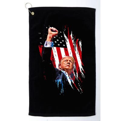 Trump Fist Pump Usa Flag Maga Golf Towel