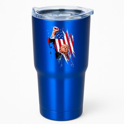 Trump Fist Pump Usa Flag Maga Tumbler