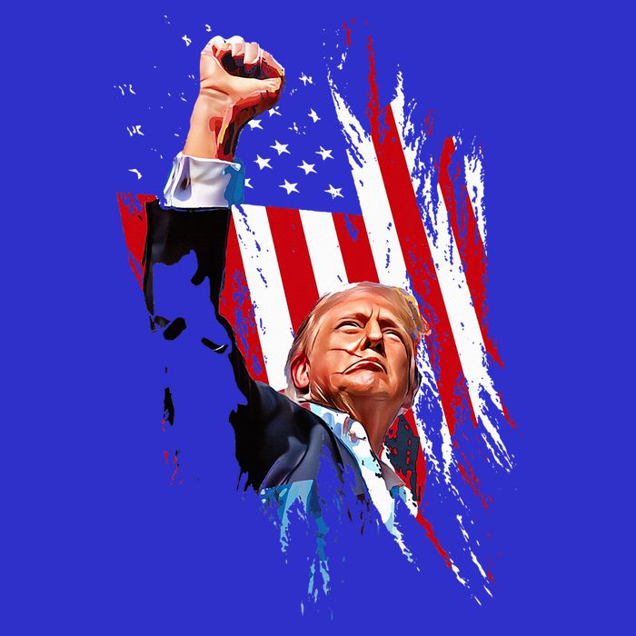 Trump Fist Pump Usa Flag Maga Baby Bodysuit