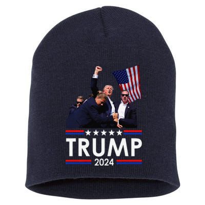 Trump Fist Pump Shot At Trump 2024 Trump Survives Rally Short Acrylic Beanie