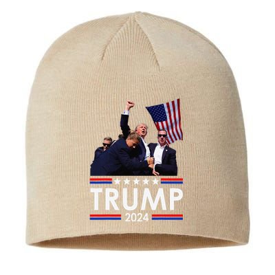 Trump Fist Pump Shot At Trump 2024 Trump Survives Rally Sustainable Beanie